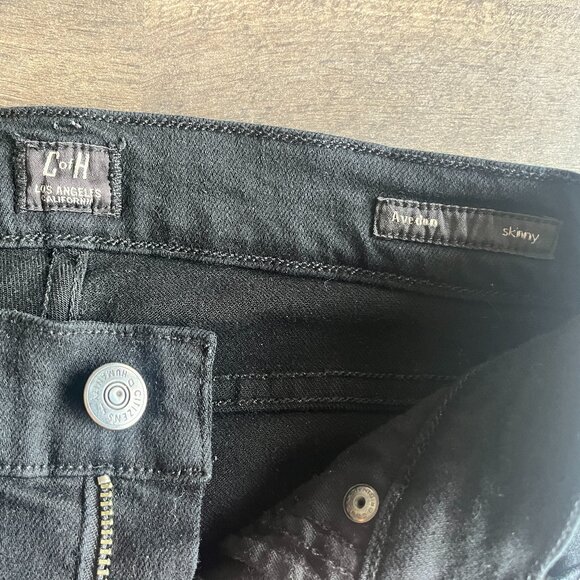 CITIZENS OF HUMANITY BLACK LOW RISE SKINNY JEANS - Picture 3 of 5